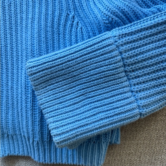 J. Crew Light Blue Ribbed Sweater - Picture 2 of 4